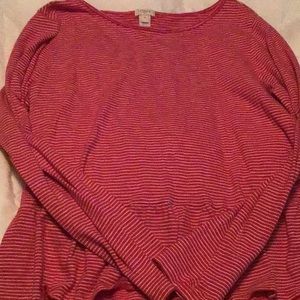 J crew striped poplin shirt